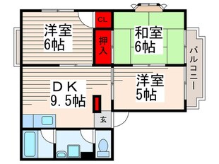 エレガンスの物件間取画像